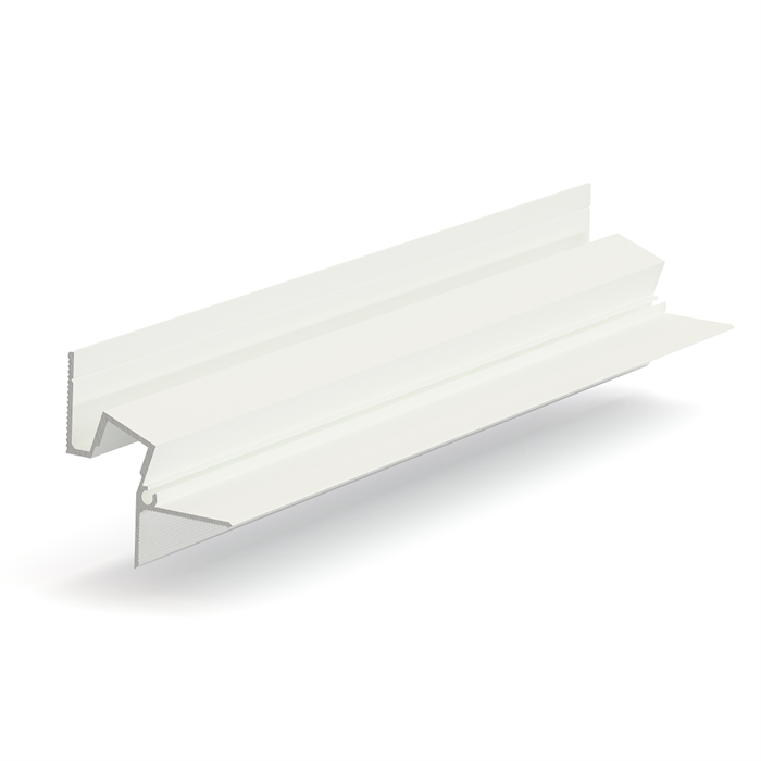 Теневой профиль потолочный GIPS CLASSIC под подсветку, Белый матовый RAL9016 размер (43.8*44.1*3000мм) отступ 19мм. 51-22-300