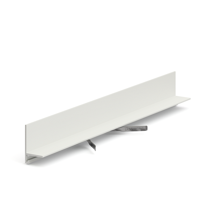 Микроплинтус LACONISTIQ Micro-L угловой Белый МАТОВЫЙ RAL9016  (25,8х16,2х5х2450мм) 7 зажимов в комплекте 17-22-245 - фото 5553