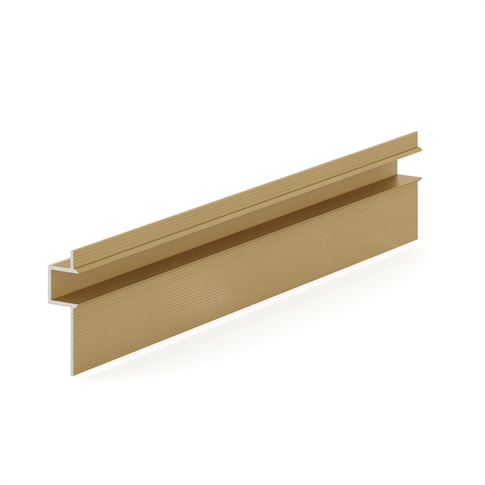 Теневая рейка LACONISTIQ CLASSIC Св. золото анодированная (8,8х10,7х3000мм) вставка FLEX в комплекте 21-15-300