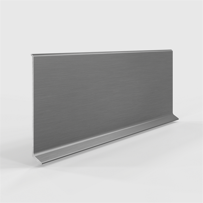 Плинтус алюминиевый LACONISTIQ Adhesive 80мм БЕЗ ПОКРЫТИЯ (80*10*2500мм) 63-100-250