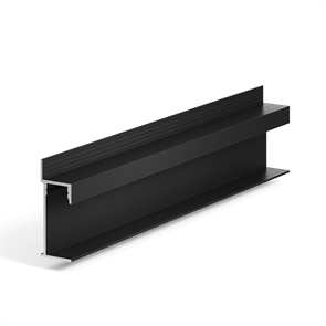 Теневая рейка LACONISTIQ Light PANEL Черная анодированная (44*17*3000мм.) под подсветку, вставка FLEX в комплекте 10-11-300