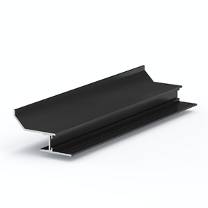 Теневая рейка LACONISTIQ Multilevel STRUK (разноуровневая) Черный анод (55*29*3000мм.) под подсветку 20-11-300